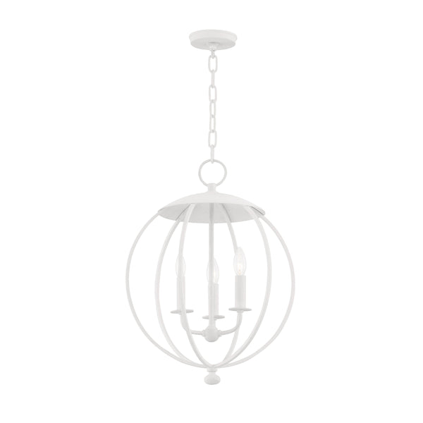 Lighting - Lantern Wesley 3 Light Pendant // White Plaster 