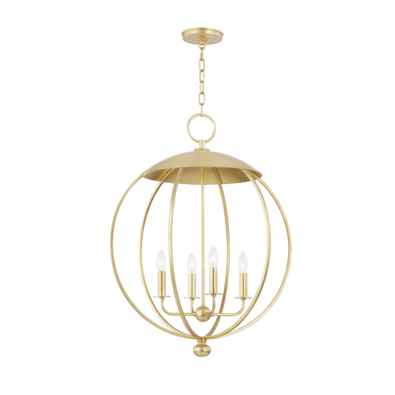 Lighting - Lantern Wesley 4 Light Pendant // Gold Leaf 