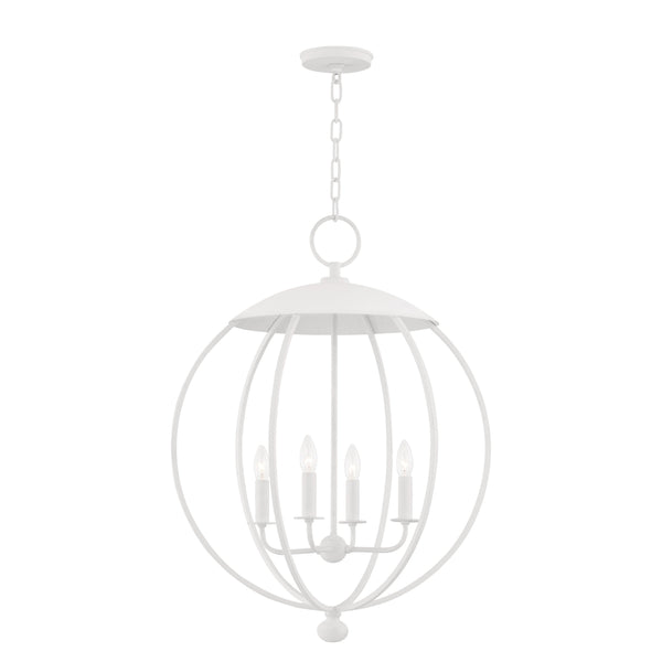 Lighting - Lantern Wesley 4 Light Pendant // White Plaster 