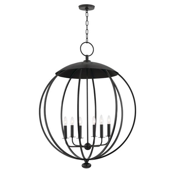 Lighting - Lantern Wesley 6 Light Pendant // Aged Iron 