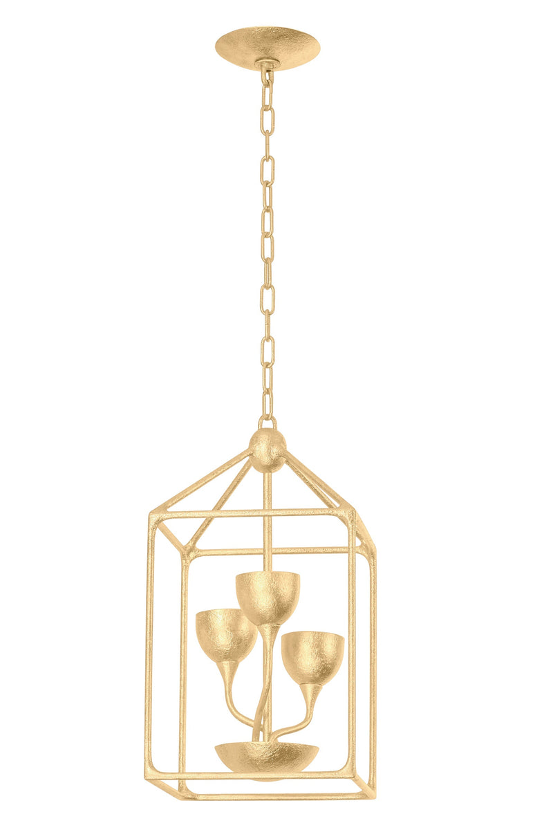 Lighting - Lantern Westwood 5 Light Lantern // Vintage Gold Leaf 