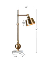 Lighting Laton Brushed Brass Task Lamp 