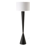 Lighting Layla Black Tapered Floor Lamp 