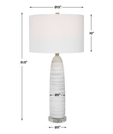 Lighting Levadia Matte White Table Lamp 