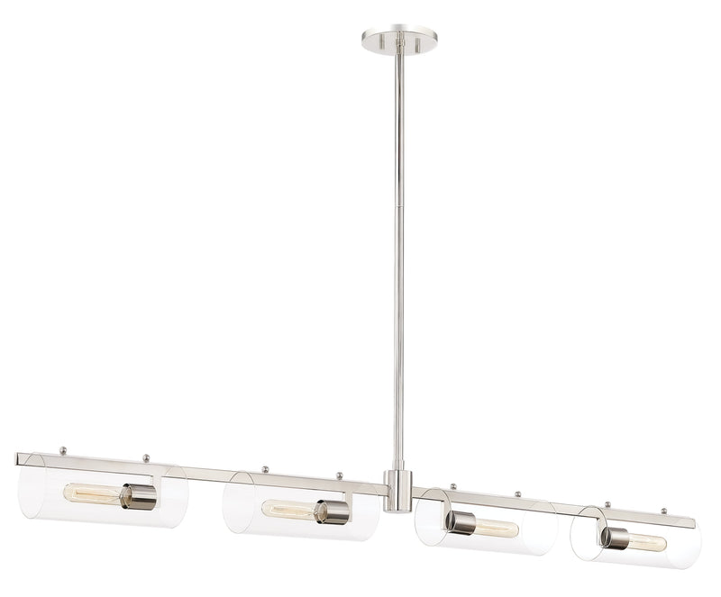 Lighting - Linear Ariel 4 Light Island // Polished Nickel 