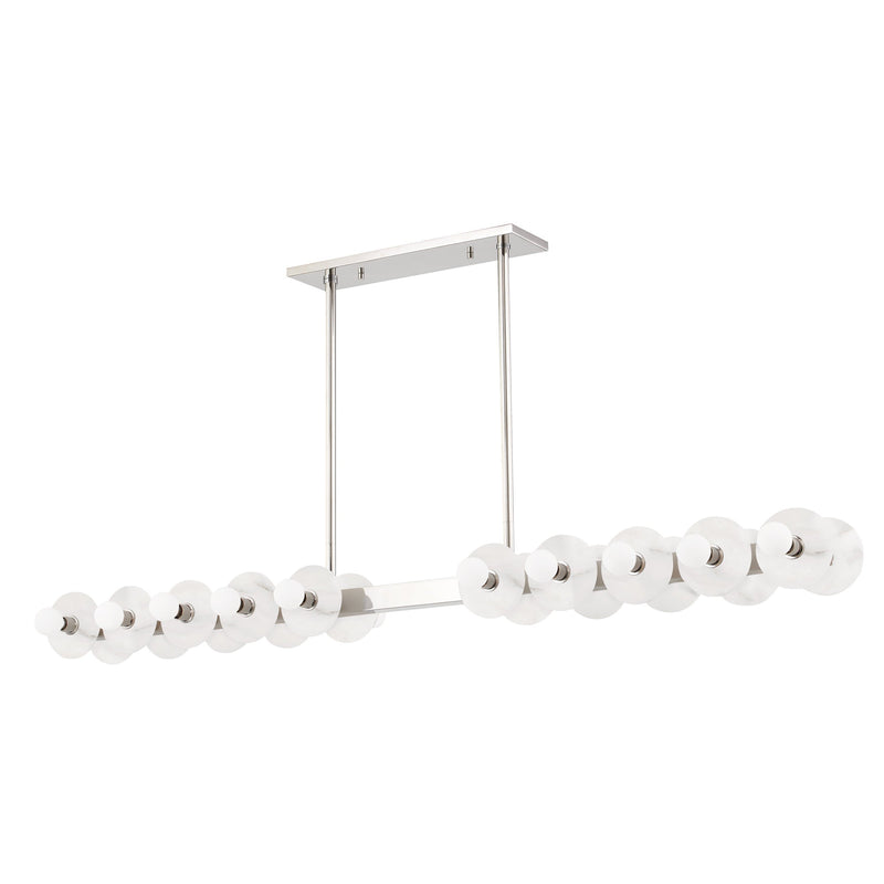 Lighting - Linear Austen 20 Light Island Light // Polished Nickel 