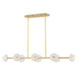 Lighting - Linear Barclay 8 Light Island Light // Aged Brass 