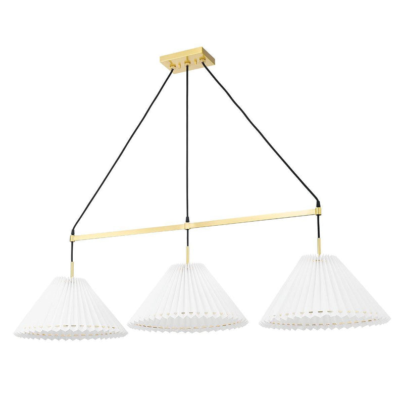 Lighting - Linear Demi 3 Light Linear // Aged Brass 