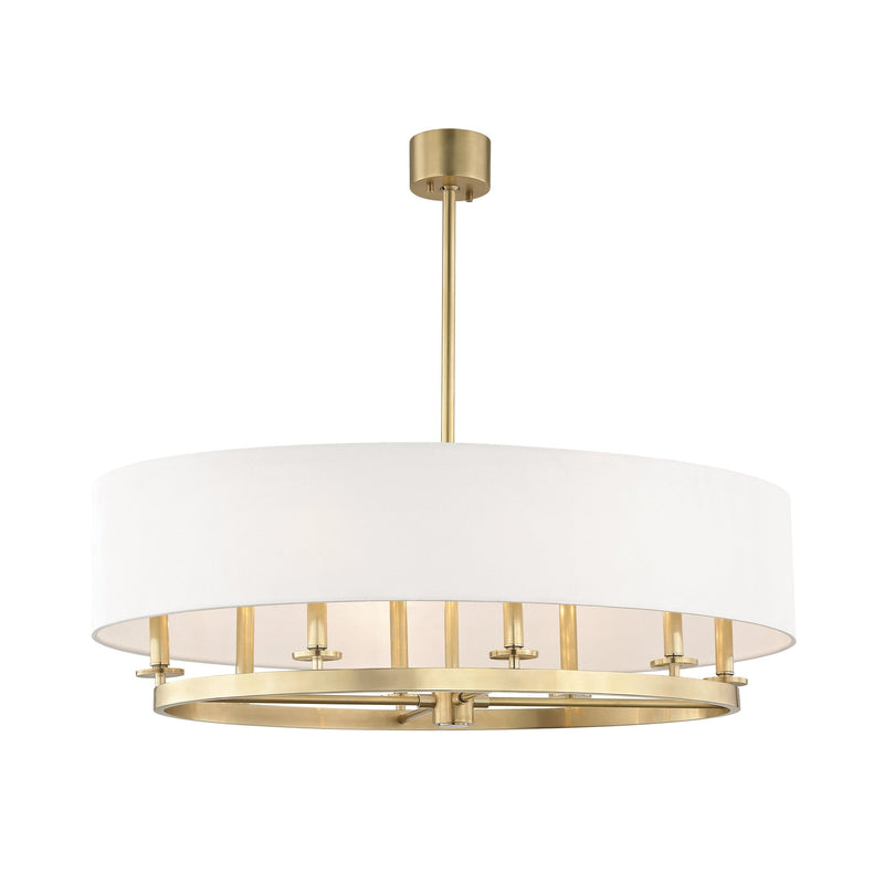 Lighting - Linear Durham 8 Light Island Light // Aged Brass 