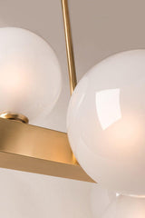 Lighting - Linear Hinsdale 7 Light Island // Aged Brass 