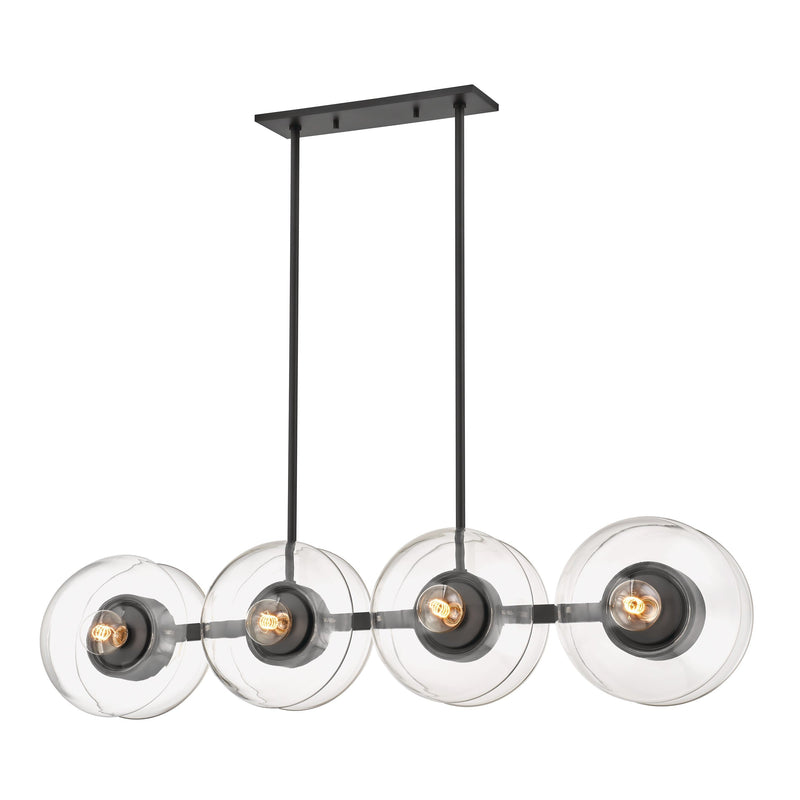 Lighting - Linear Kert 8 Light Island Light // Black Brass 