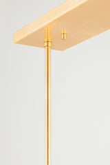 Lighting - Linear Maddie 10 Light Linear // Gold Leaf & White 