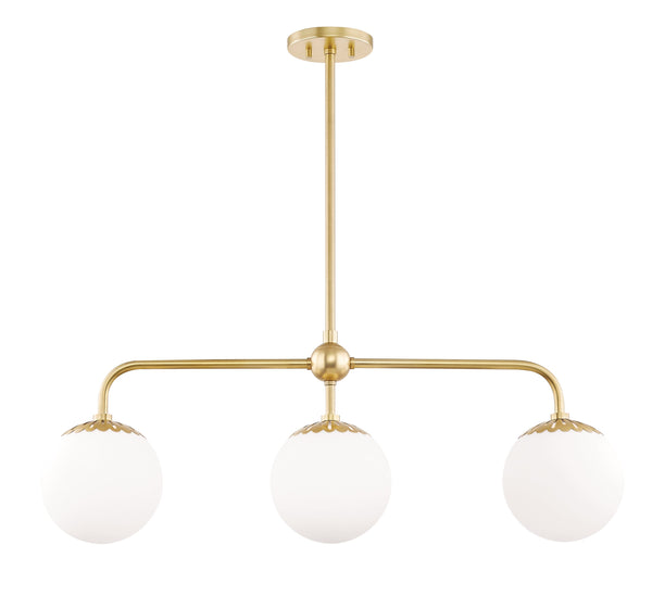 Lighting - Linear Paige 3 Light Linear // Aged Brass 