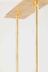 Lighting - Linear Reeve 8 Light Island Light // Vintage Gold Leaf 