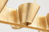 Lighting - Linear Reeve 8 Light Island Light // Vintage Gold Leaf 