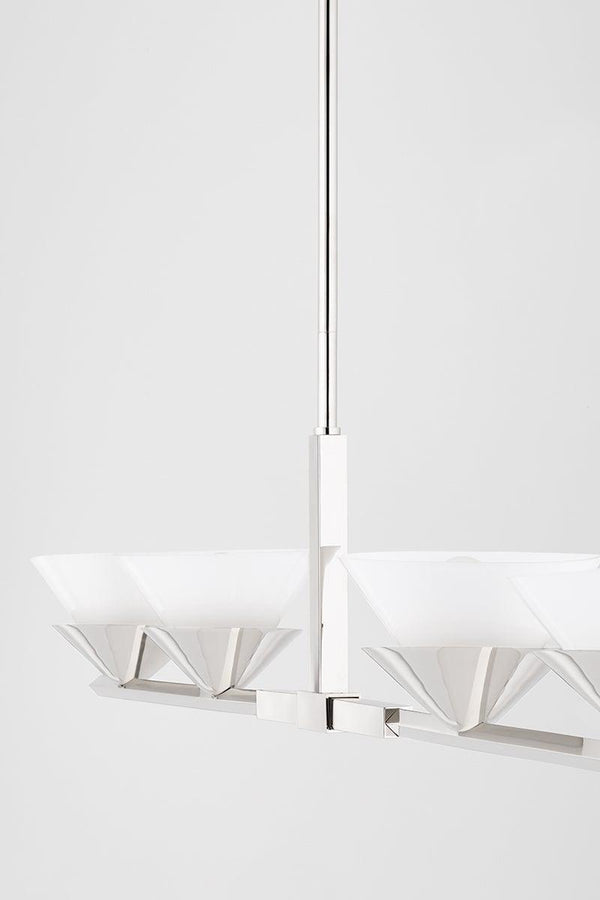 Lighting - Linear Stillwell 4 Light Island Light // Polished Nickel 