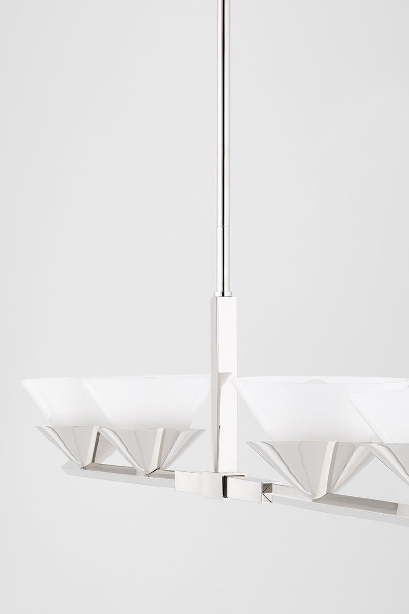 Lighting - Linear Stillwell 4 Light Island Light // Polished Nickel 