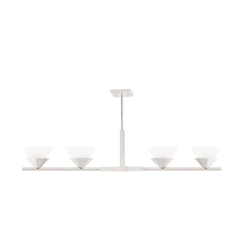 Lighting - Linear Stillwell 4 Light Island Light // Polished Nickel 