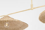 Lighting - Linear Valier 2 Light Island // Vintage Gold Leaf 