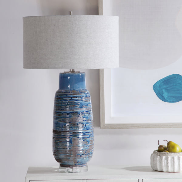 Lighting Magellan Blue Table Lamp 