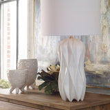 Lighting Malena Glossy White Table Lamp 