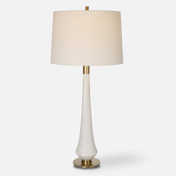 Lighting Marille Ivory Stone Table Lamp 