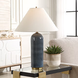 Lighting Mayetta Deep Blue Table Lamp 