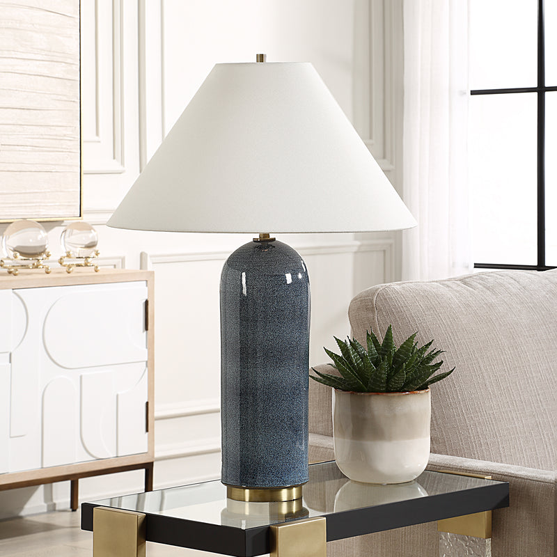 Lighting Mayetta Deep Blue Table Lamp 