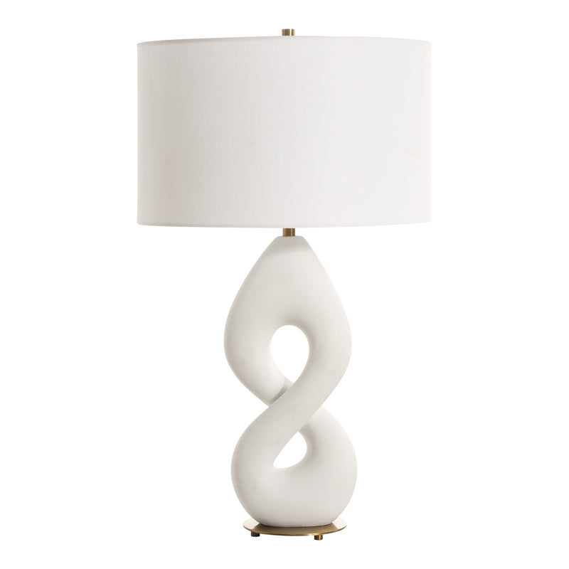 Lighting Meridian Ivory Stone Table Lamp 