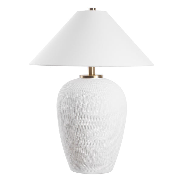 Lighting Merriton Matt White Table Lamp 
