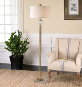 Lighting Mesita Brass Floor Lamp 