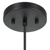 Lighting Nandi 1 Light Woven Black Pendant 