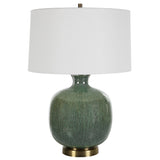 Lighting Nataly Aged Green Table Lamp 