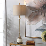 Lighting Natania Plated Brass Buffet Lamp 