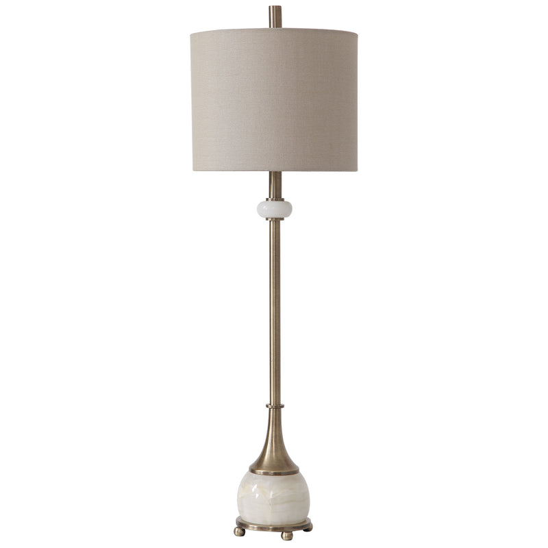 Lighting Natania Plated Brass Buffet Lamp 