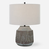 Lighting Neolithic Blue-Gray Table Lamp 