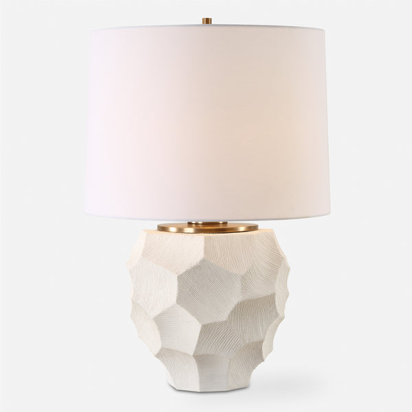 Lighting On Edge Chalk White Table Lamp 