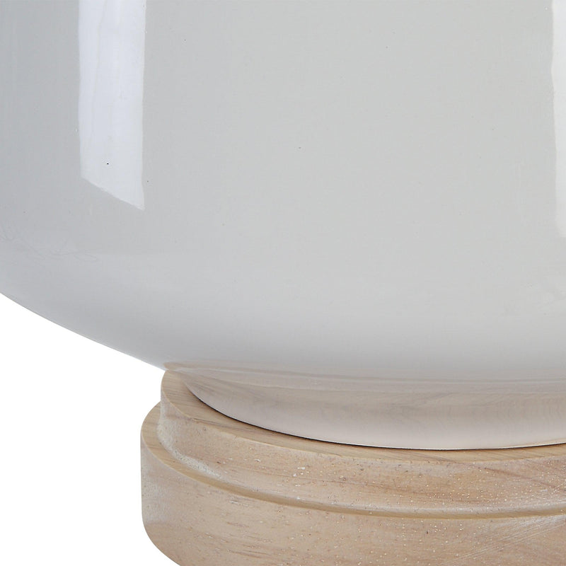 Lighting Opal Gloss White Table Lamp 