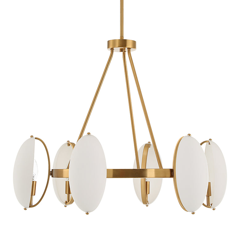 Lighting Oviform 6 Light Round Chandelier 