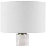 Lighting Pavlova Glossy White Table Lamp 