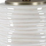 Lighting Pavlova Glossy White Table Lamp 