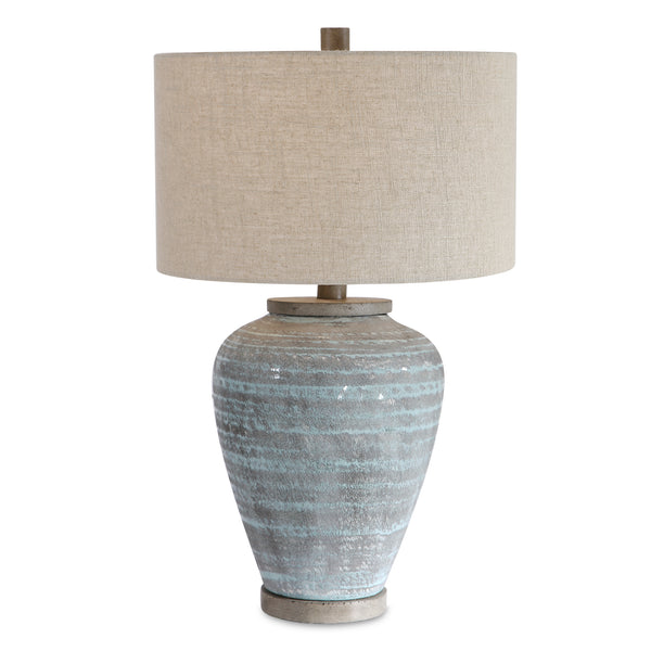 Lighting Pelia Light Aqua Table Lamp 