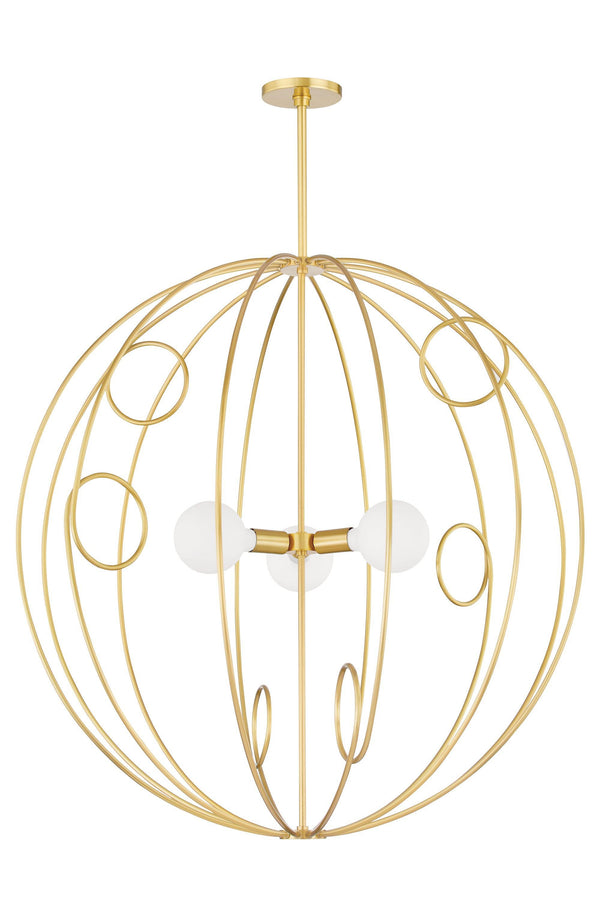 Lighting - Pendant Alanis 3 Light Large Pendant // Aged Brass 