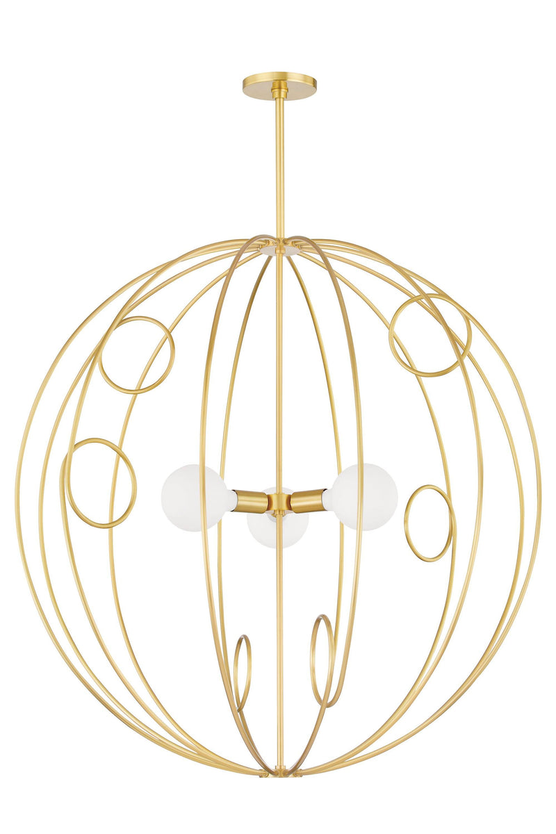 Lighting - Pendant Alanis 3 Light Large Pendant // Aged Brass 
