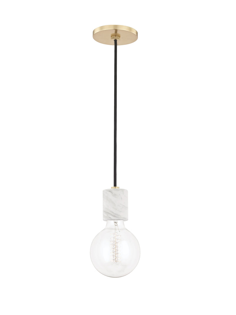 Lighting - Pendant Asime 1 Light Pendant // Aged Brass 