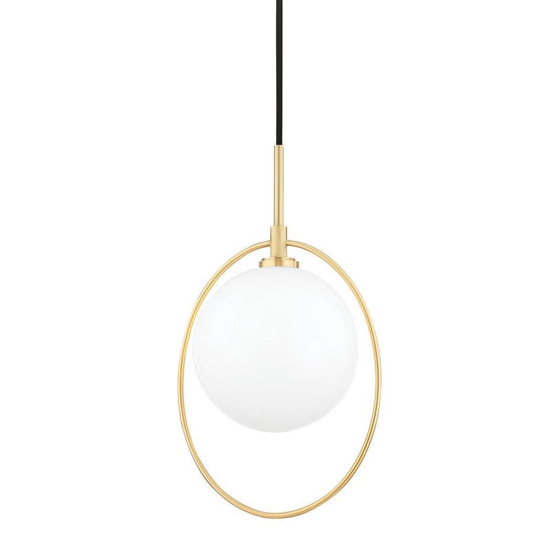 Lighting - Pendant Babette 1 Light Pendant // Aged Brass 