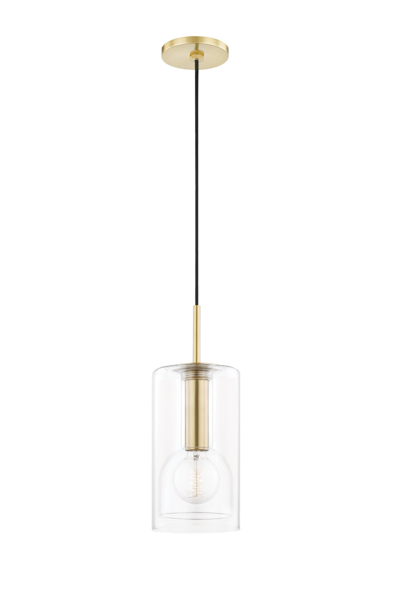 Lighting - Pendant Belinda 1 Light Pendant // Aged Brass // Small 