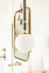 Lighting - Pendant Brielle 1 Light Large Pendant // Aged Brass 