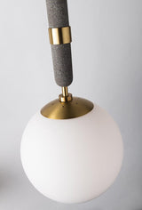 Lighting - Pendant Brielle 1 Light Large Pendant // Aged Brass 