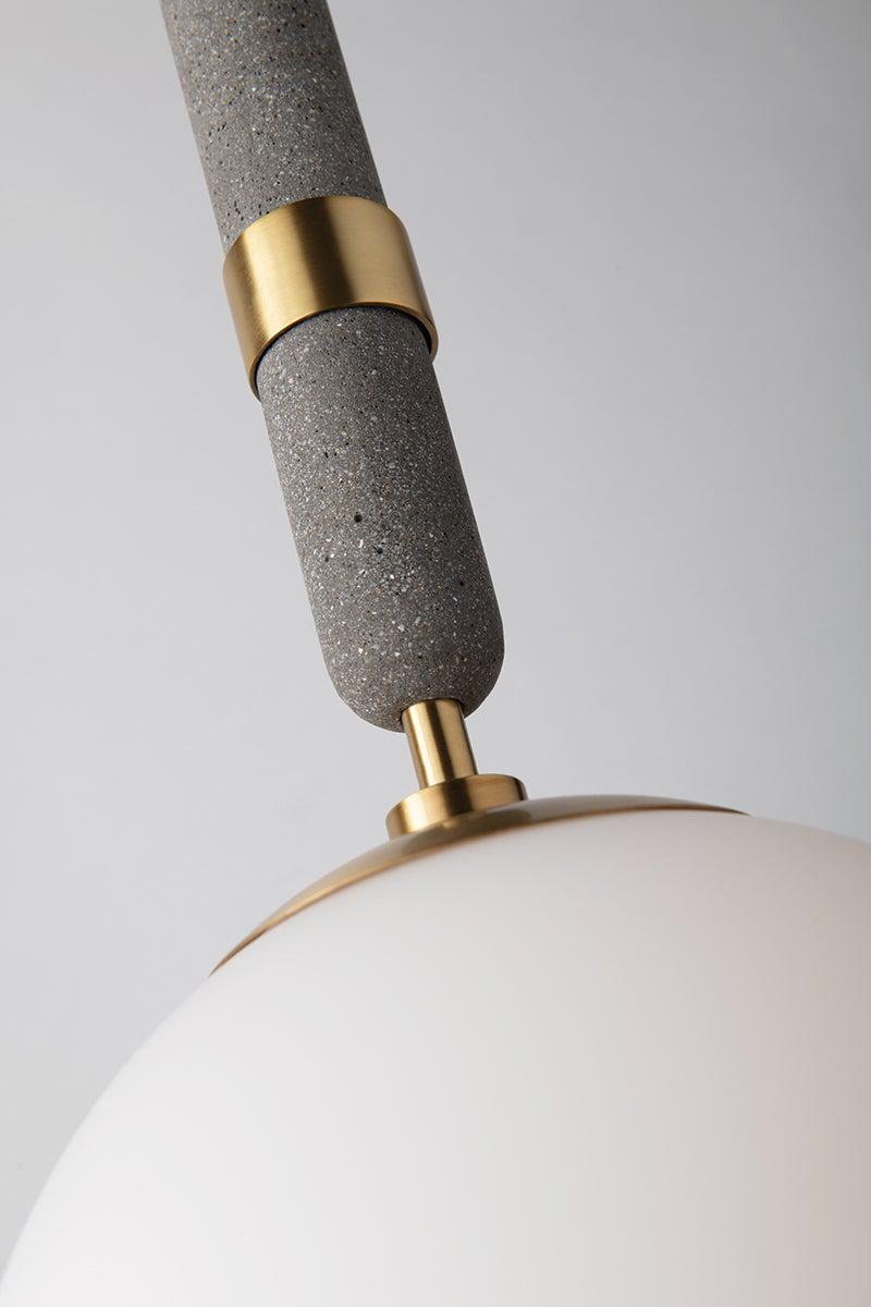 Lighting - Pendant Brielle 1 Light Large Pendant // Aged Brass 